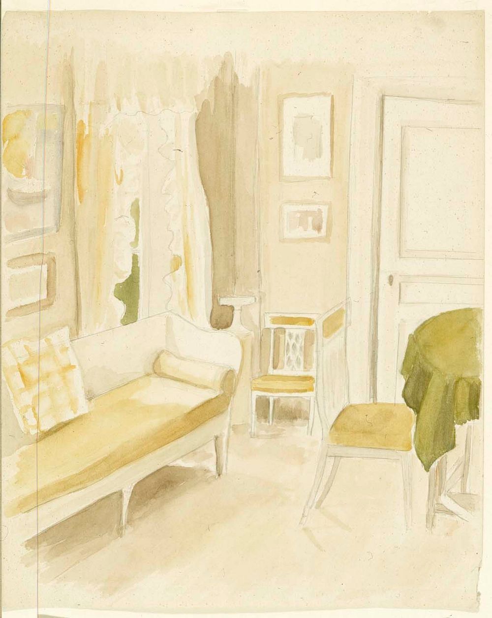 Interiööri taiteilijan kotoa, by Albert Edelfelt
