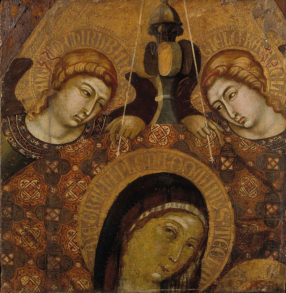 Madonna enthroned, fragment, 1300 - 1348, Niccol&ograve; Di Segna