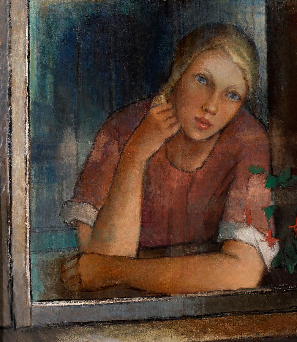 Tyttö ikkunassa, 1930, Alvar Cawén