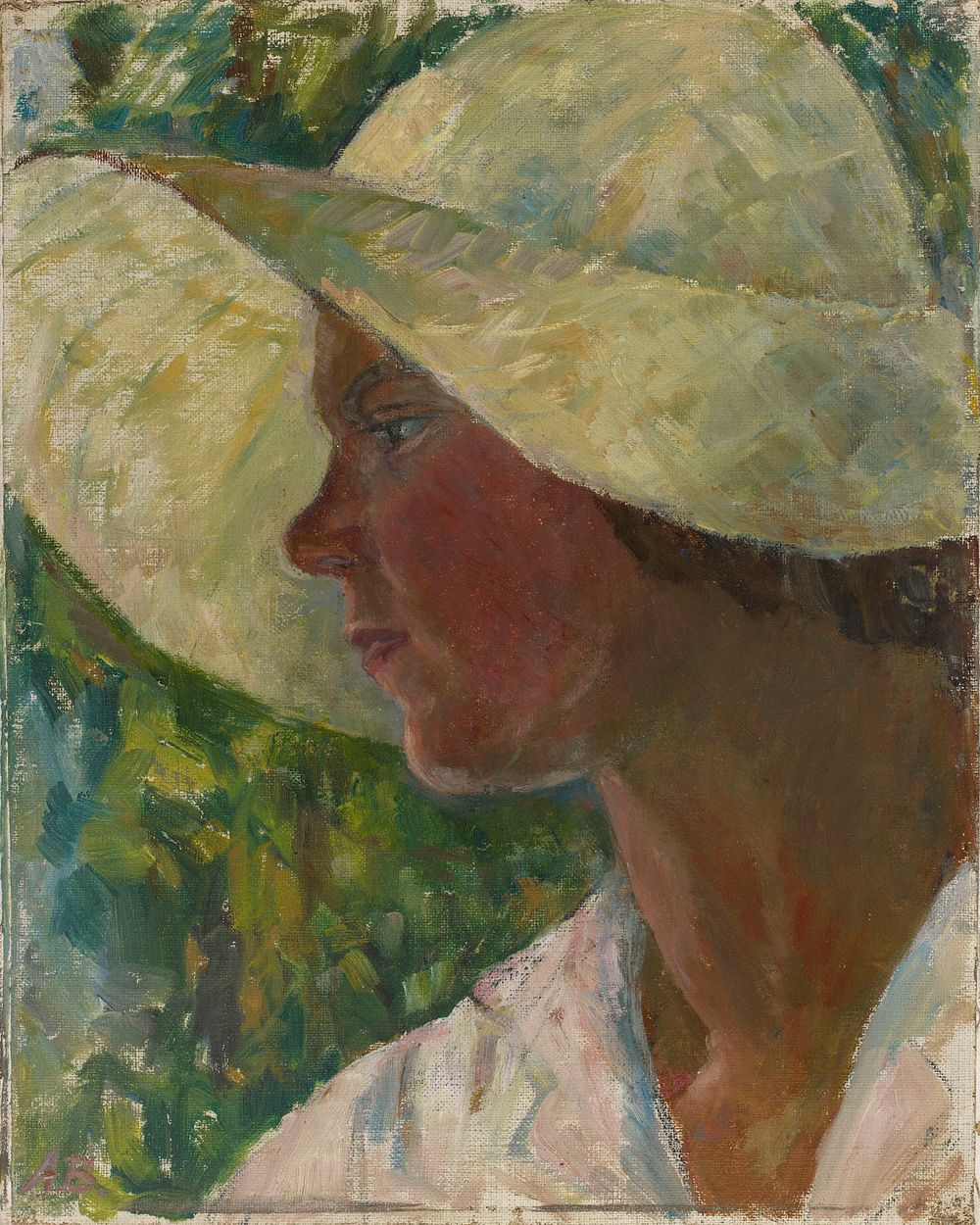 Kes&auml;hattu (omakuva), 1930 - 1938, Aino Von Boehm