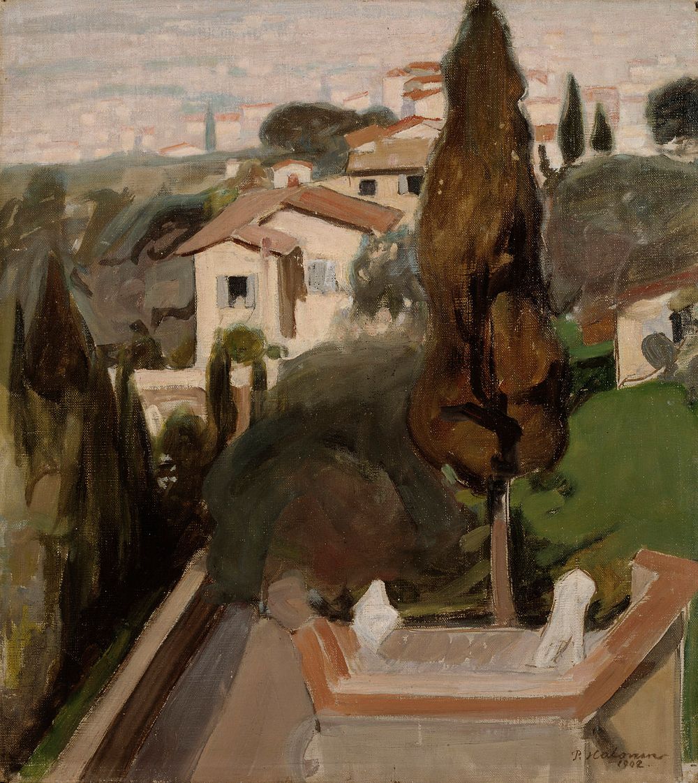 Fiesole (florence), 1902, by Pekka Halonen