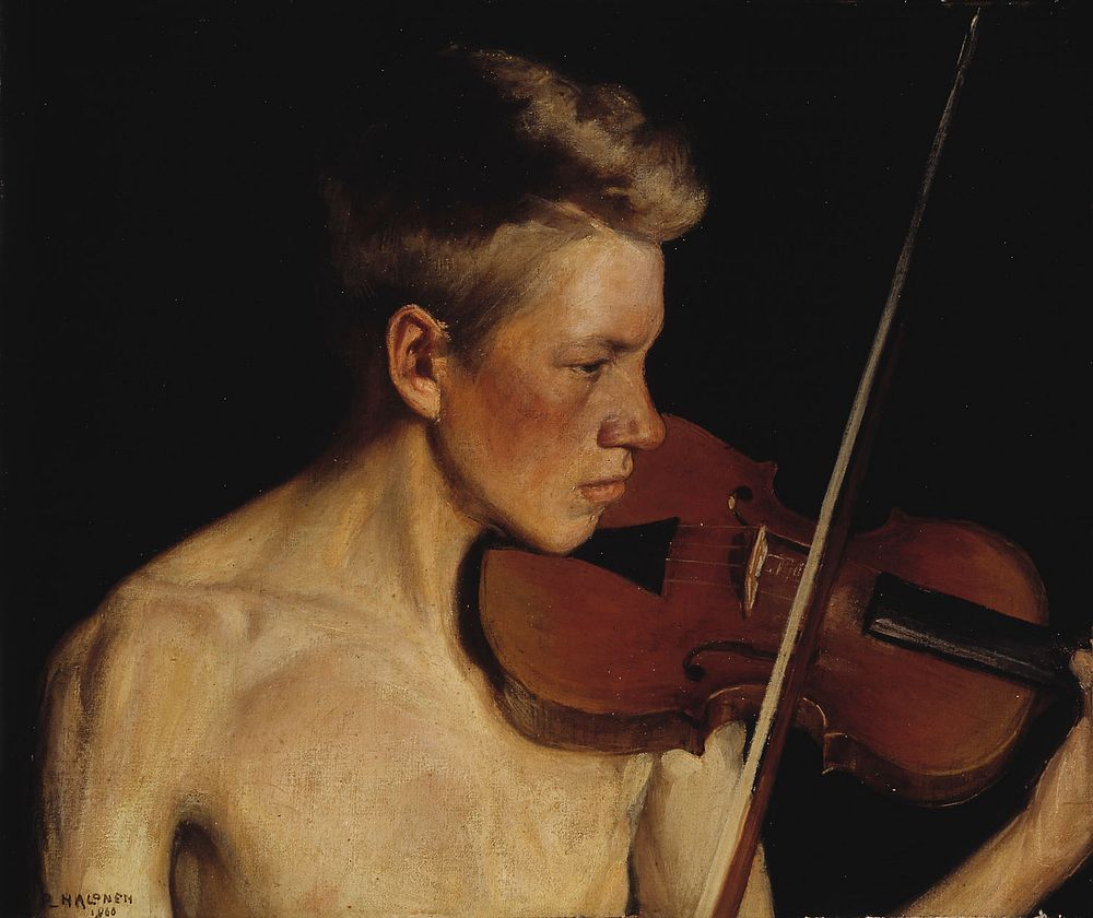 The violinist, 1900, by Pekka Halonen
