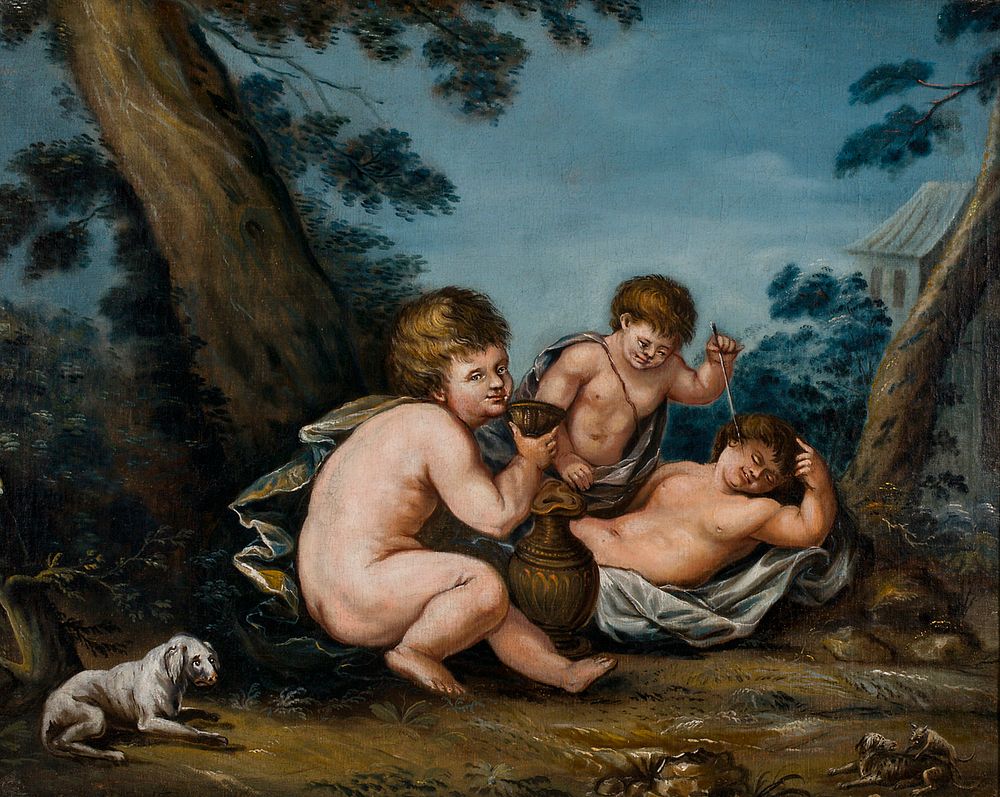Cupids playing, 1816, Michael Toppelius