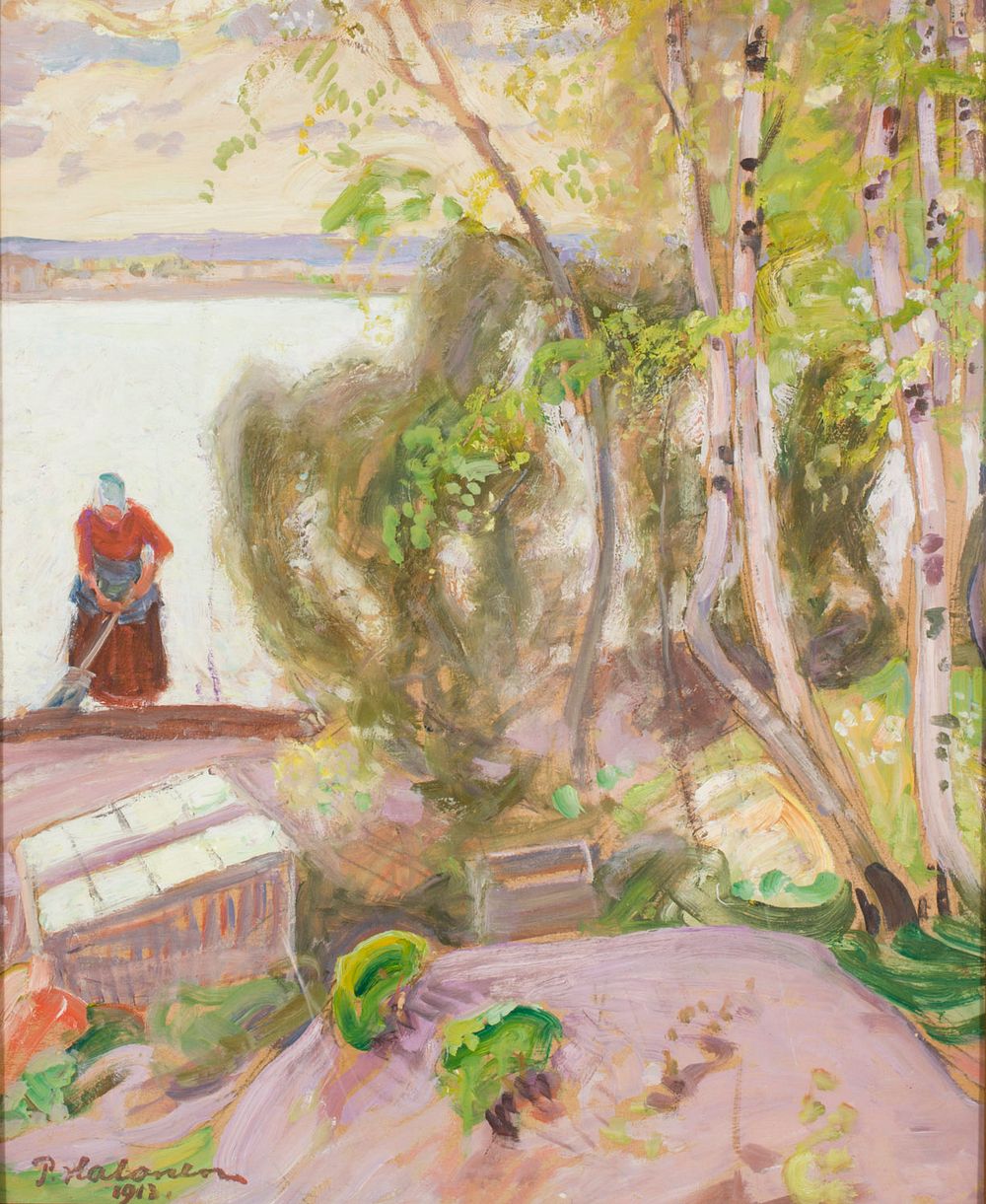 From the garden, 1913, by Pekka Halonen
