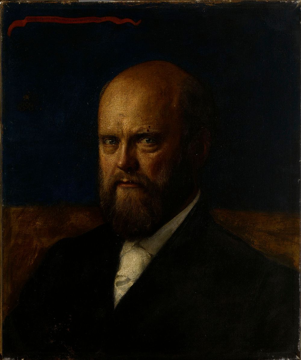 Portrait of professor e. r. neovius, 1898, by Akseli Gallen-Kallela