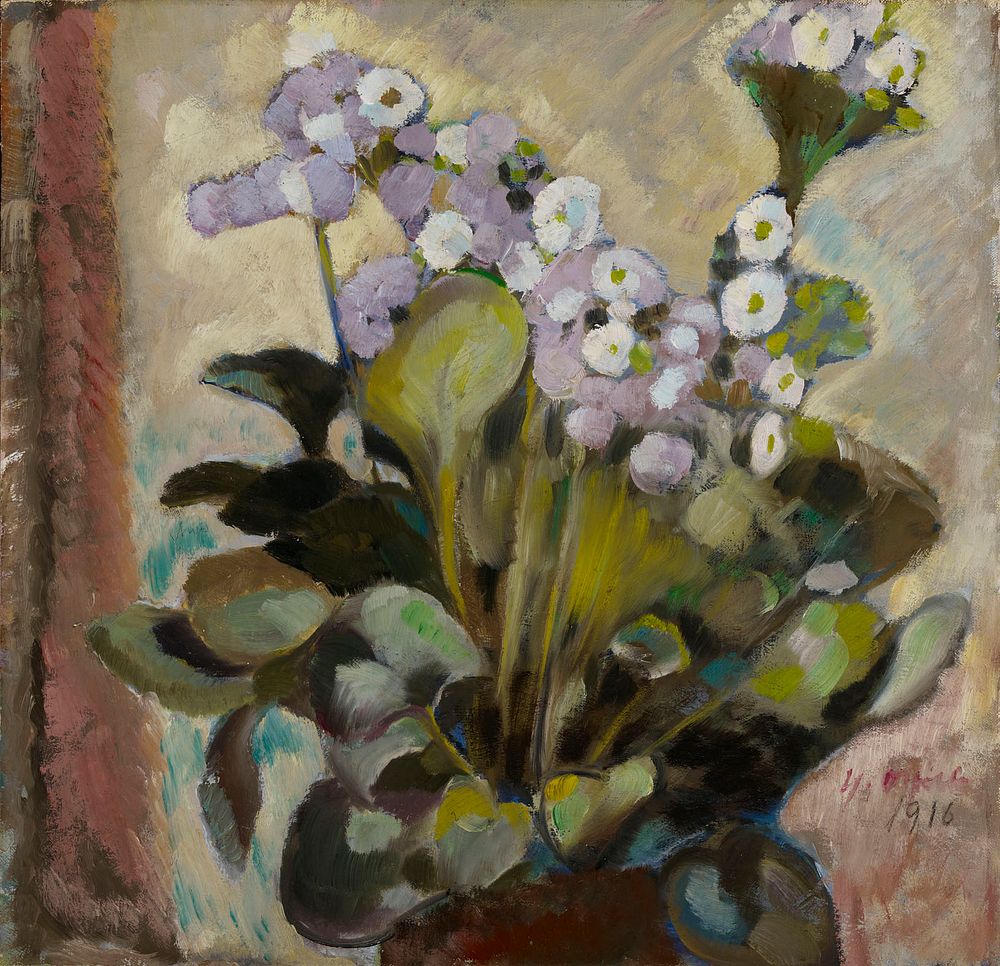 Flowers in a pot, 1916, Yrjö Ollila