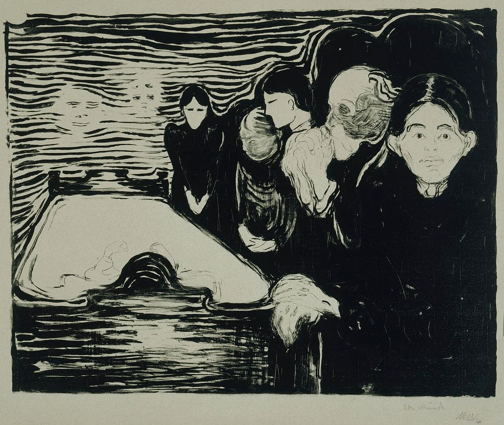 By the death-bed, 1896, by Edvard Munch