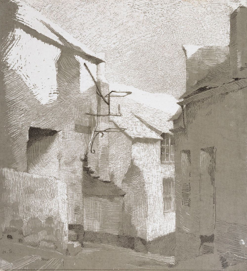 Street, st. ives, 1888 - 1890, Helene Schjerfbeck