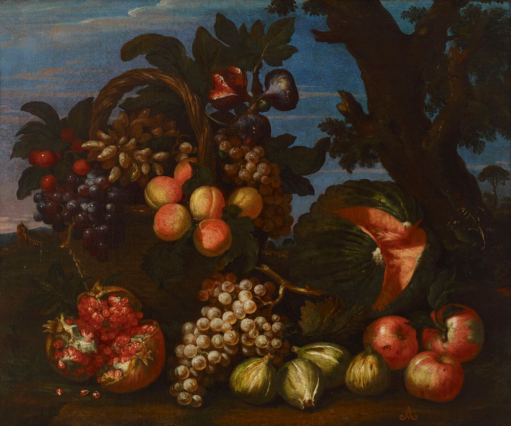 Still life with fruit, 1675 - 1720, Franz Werner Von Tamm Circle