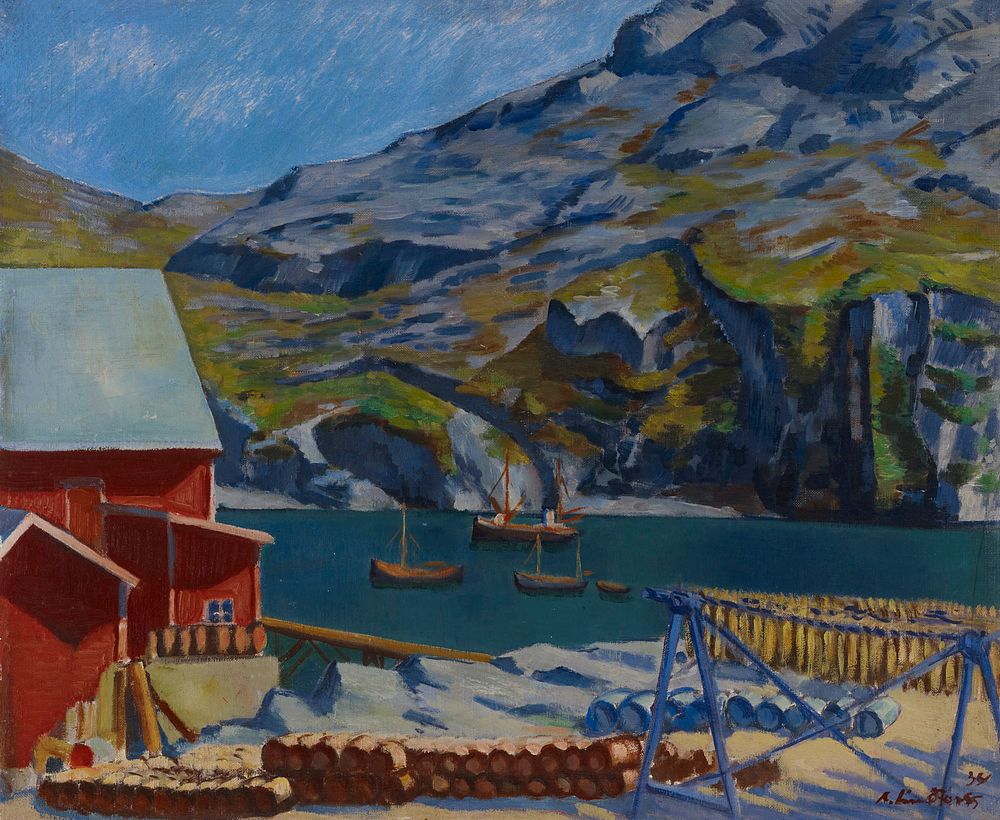 Petsamo fjord, 1934, Anton Lindforss