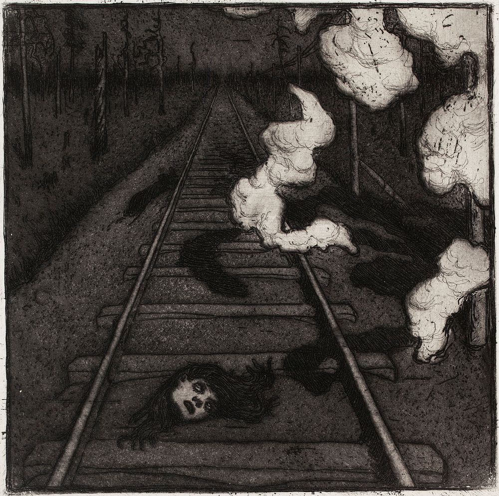 Kiskot (rautatie), 1897, by Akseli Gallen-Kallela
