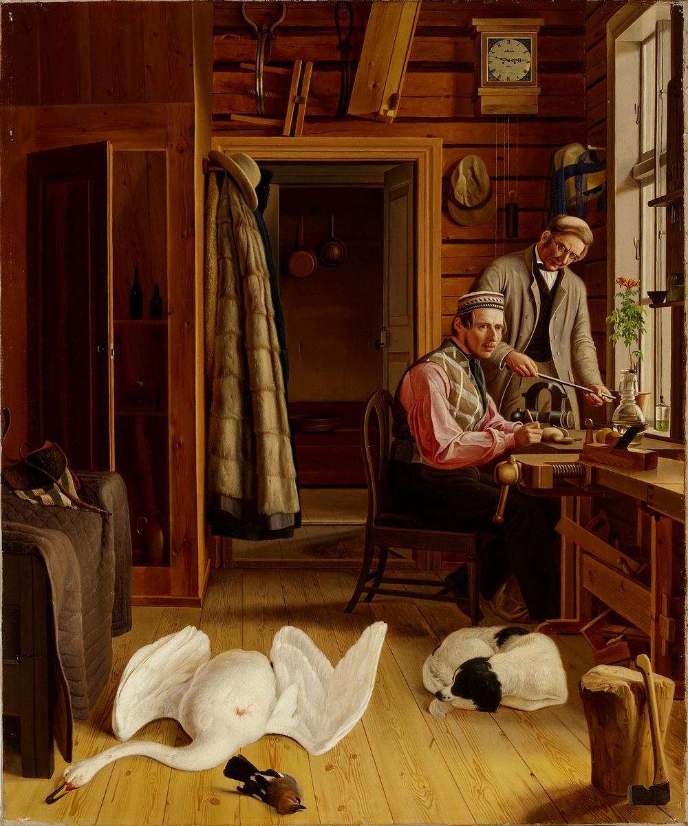 Interior of the marieberg workshop, 1850 - 1852, by Ferdinand von Wright