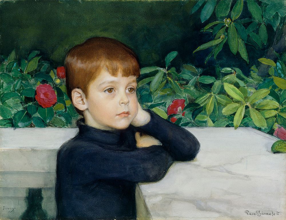 Portrait of the artist's son (heikki järnefelt), 1897, Eero Järnefelt