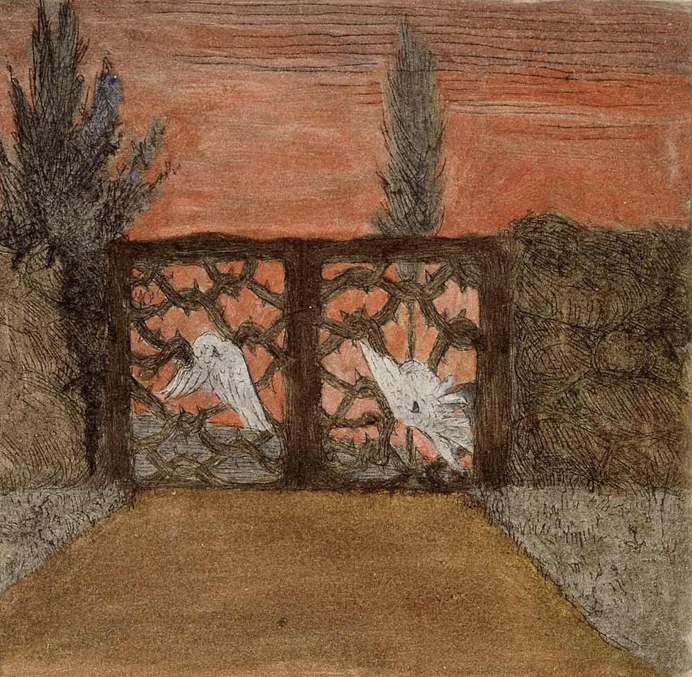 Thorn gate, 1908, by Hugo Simberg