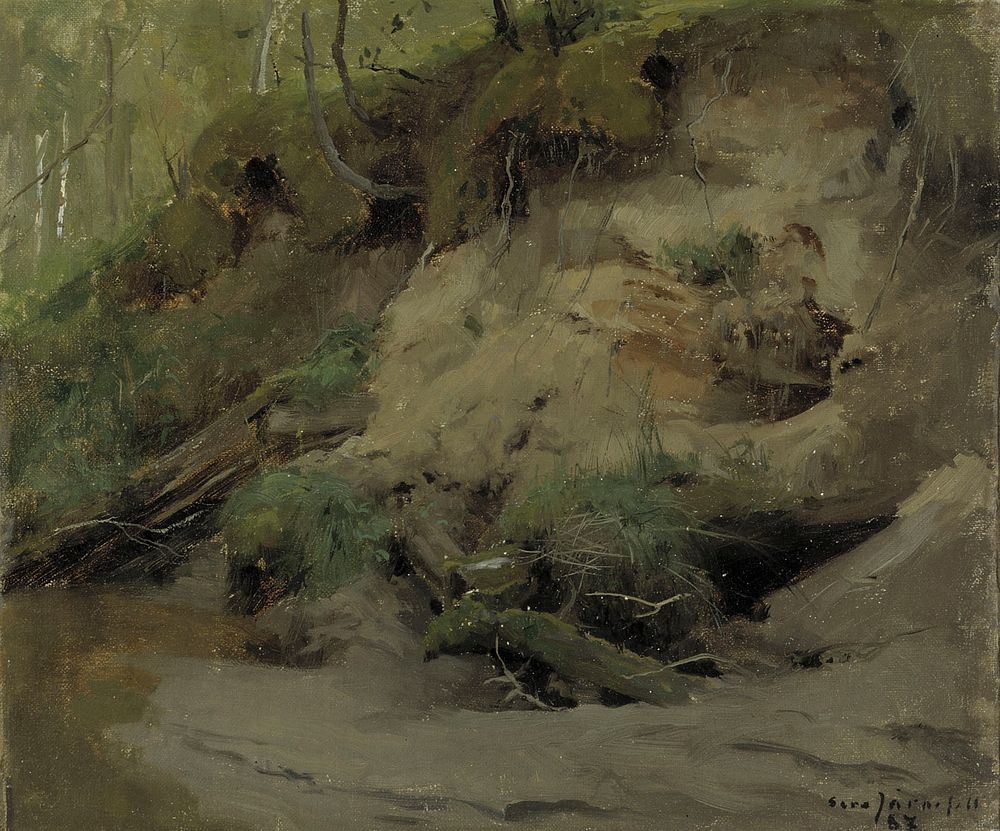 Forest with a sandy slope, 1887, Eero Järnefelt