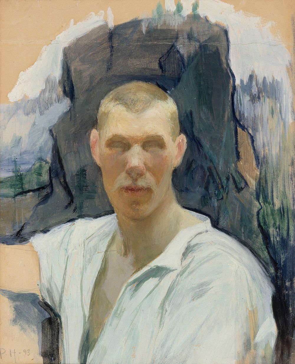 Self-portrait, 1893, by Pekka Halonen