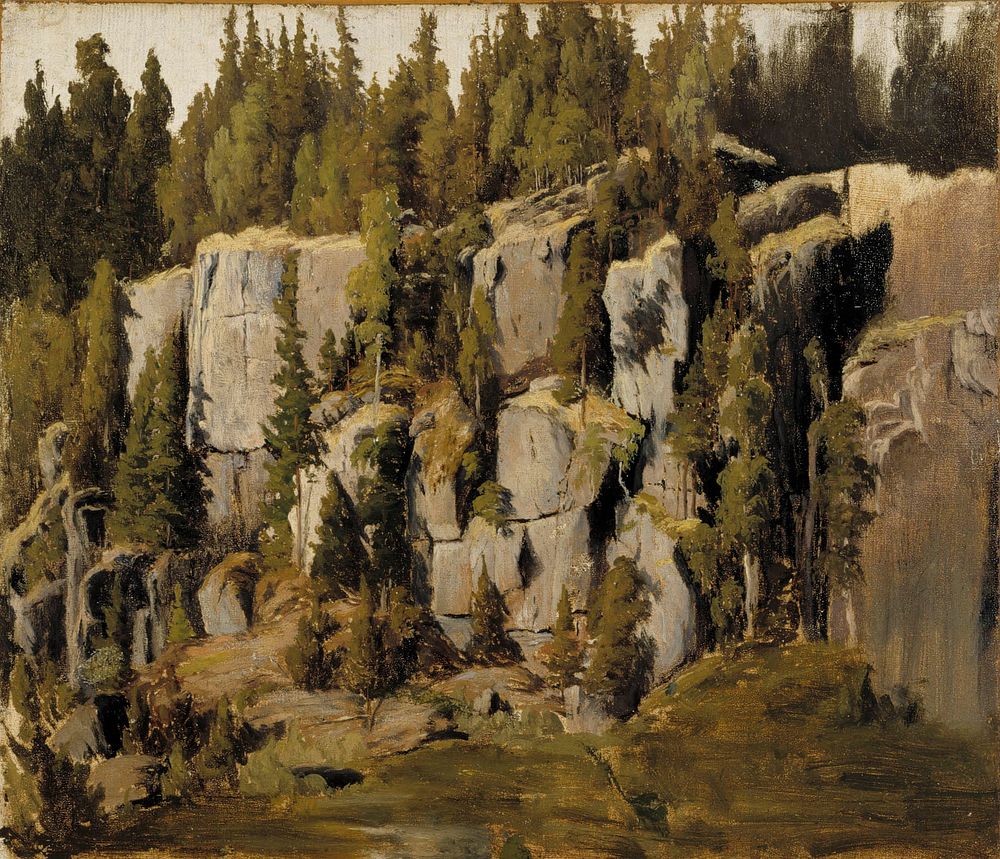 Rapakivi rocks ; weathered rocks, 1871, Fanny Churberg
