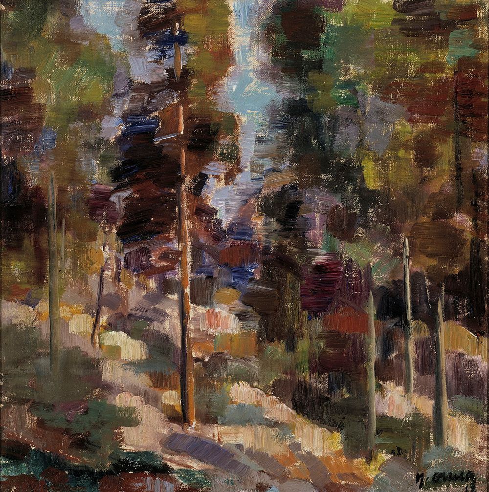 Forest landscape, 1912, Yrjö Ollila