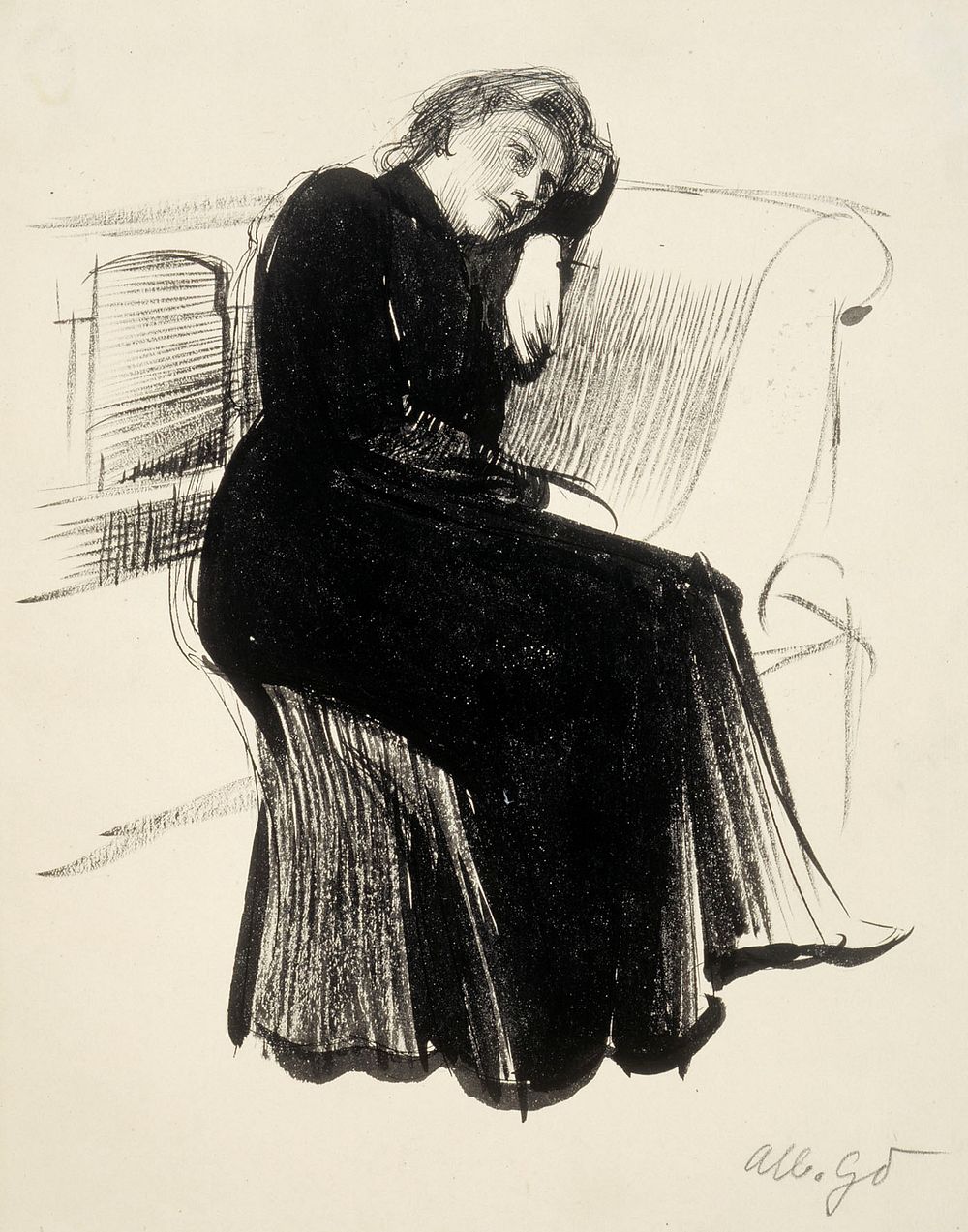 Miss agnes munsterhjelm, 1905, by Albert Gebhard