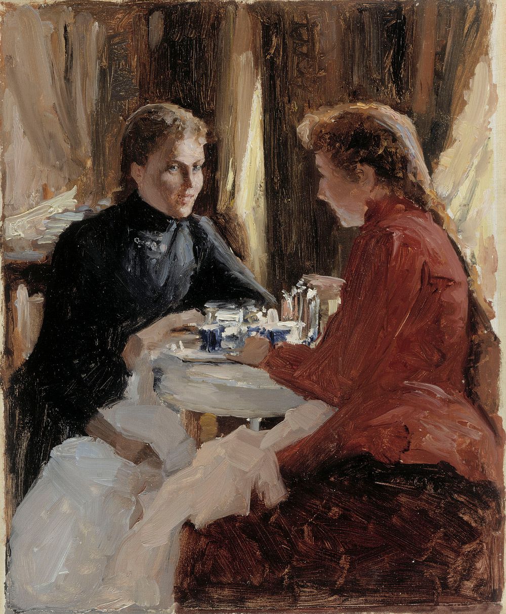 Elevenses, 1884, by Albert Edelfelt