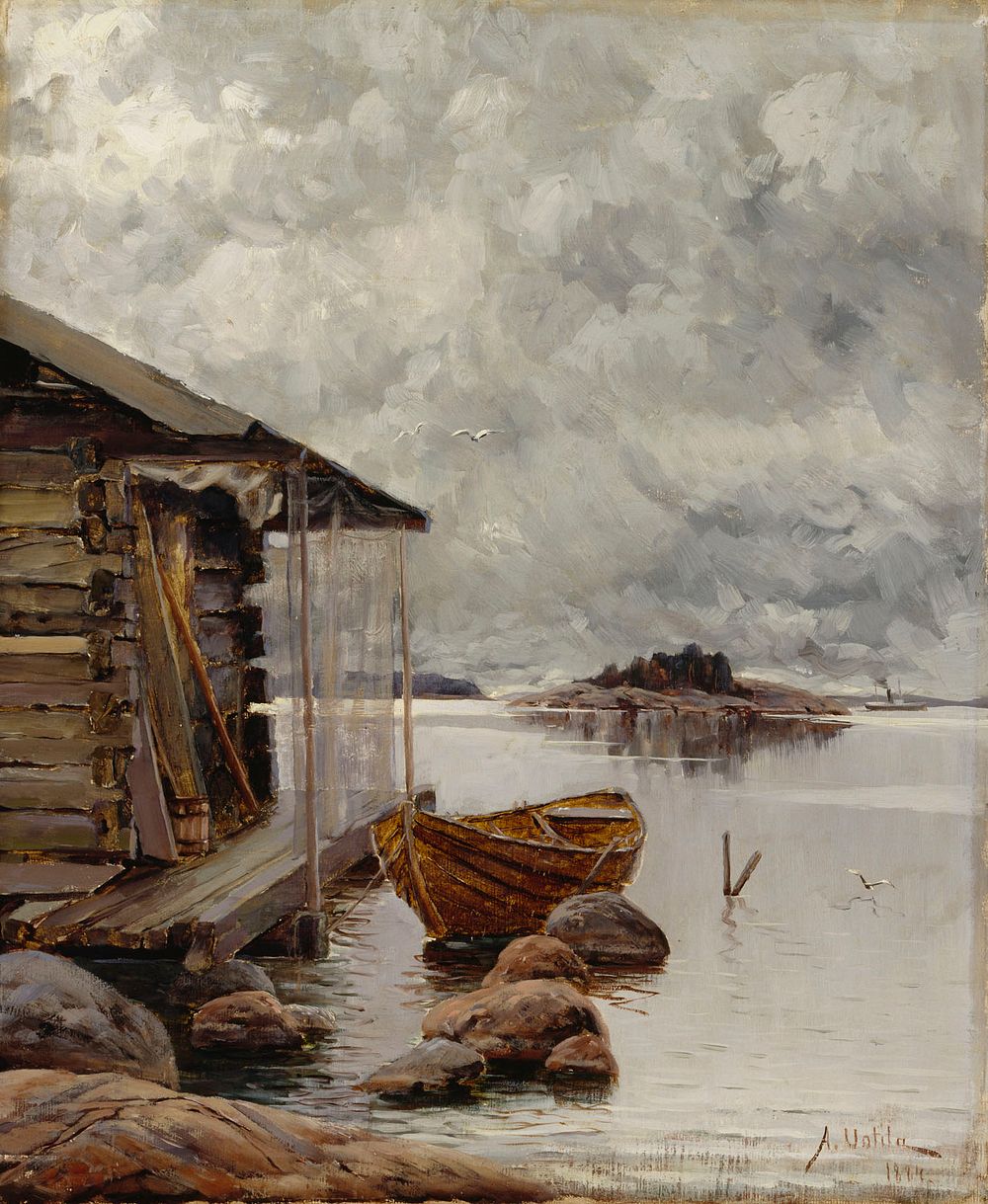 Boat house, 1884, Aukusti Uotila