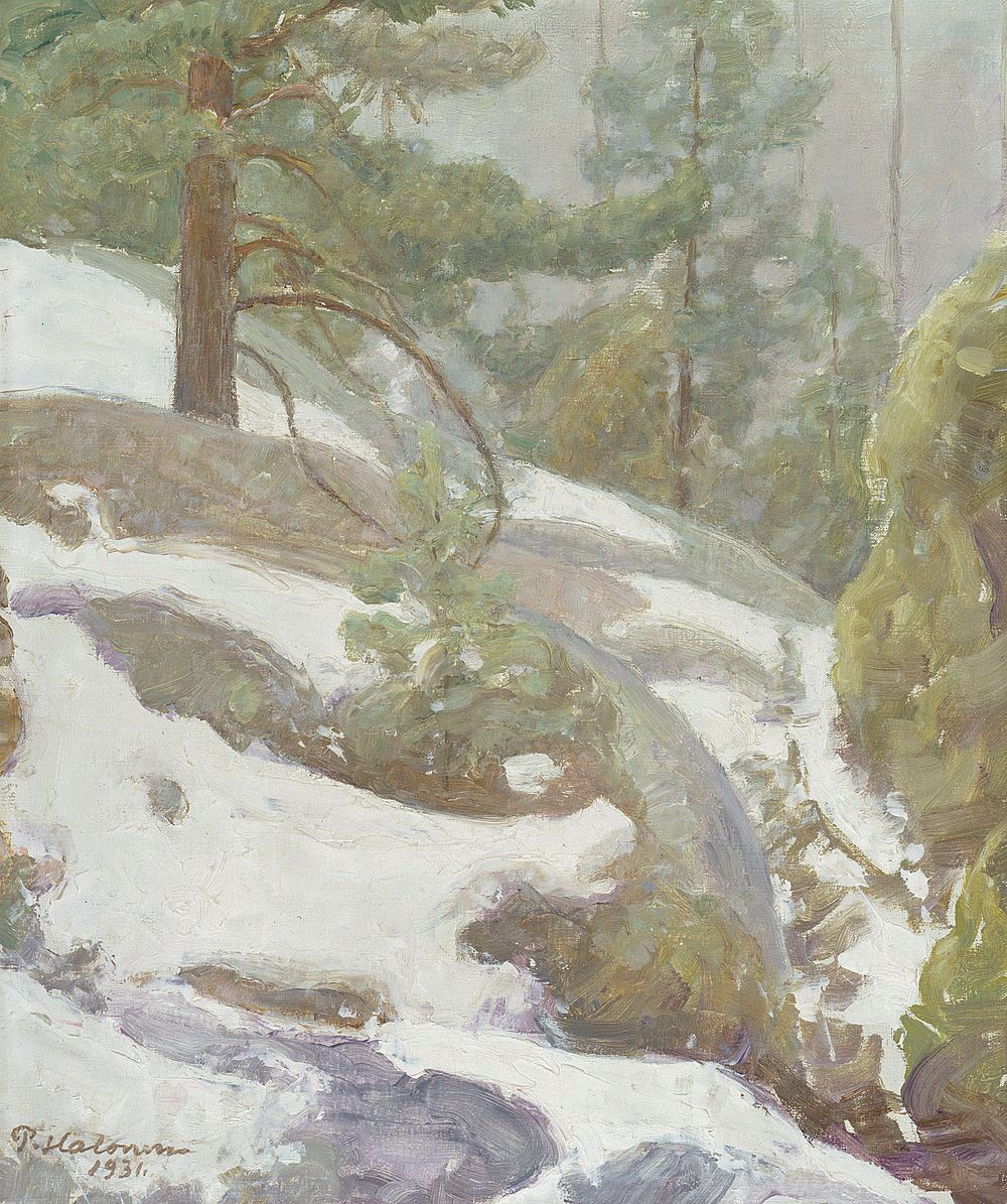 Winter landscape, 1931, by Pekka Halonen