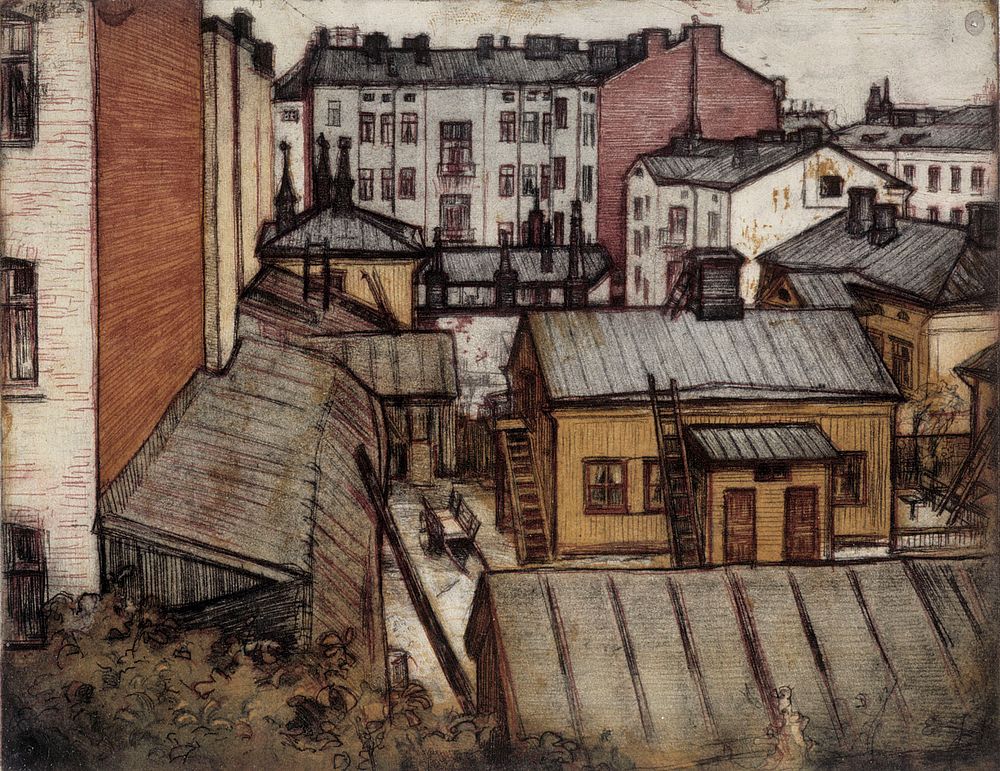 View from the artist’s bernhardinkatu home, Eero Järnefelt