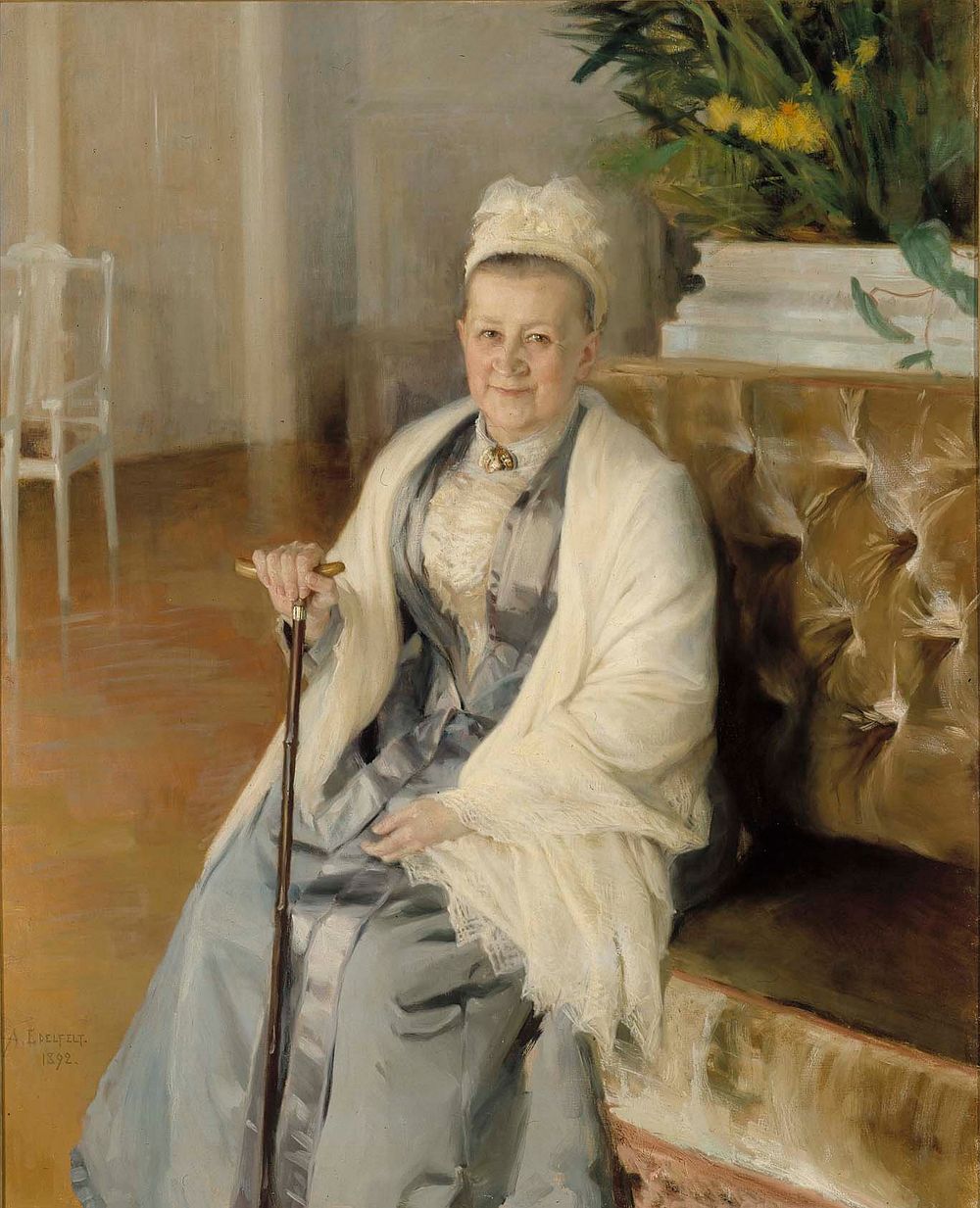 Portrait of mrs. anna sinebrychoff, 1892, by Albert Edelfelt