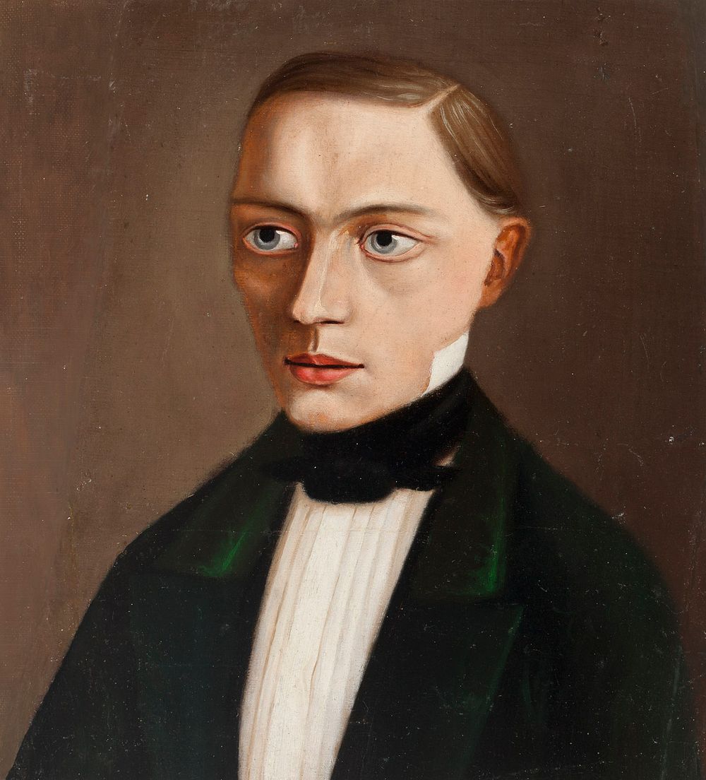 Portrait of frithiof holmberg, 1853, Werner Holmberg