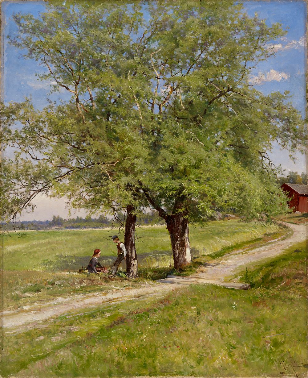 Crack willows, 1897, Hjalmar Munsterhjelm