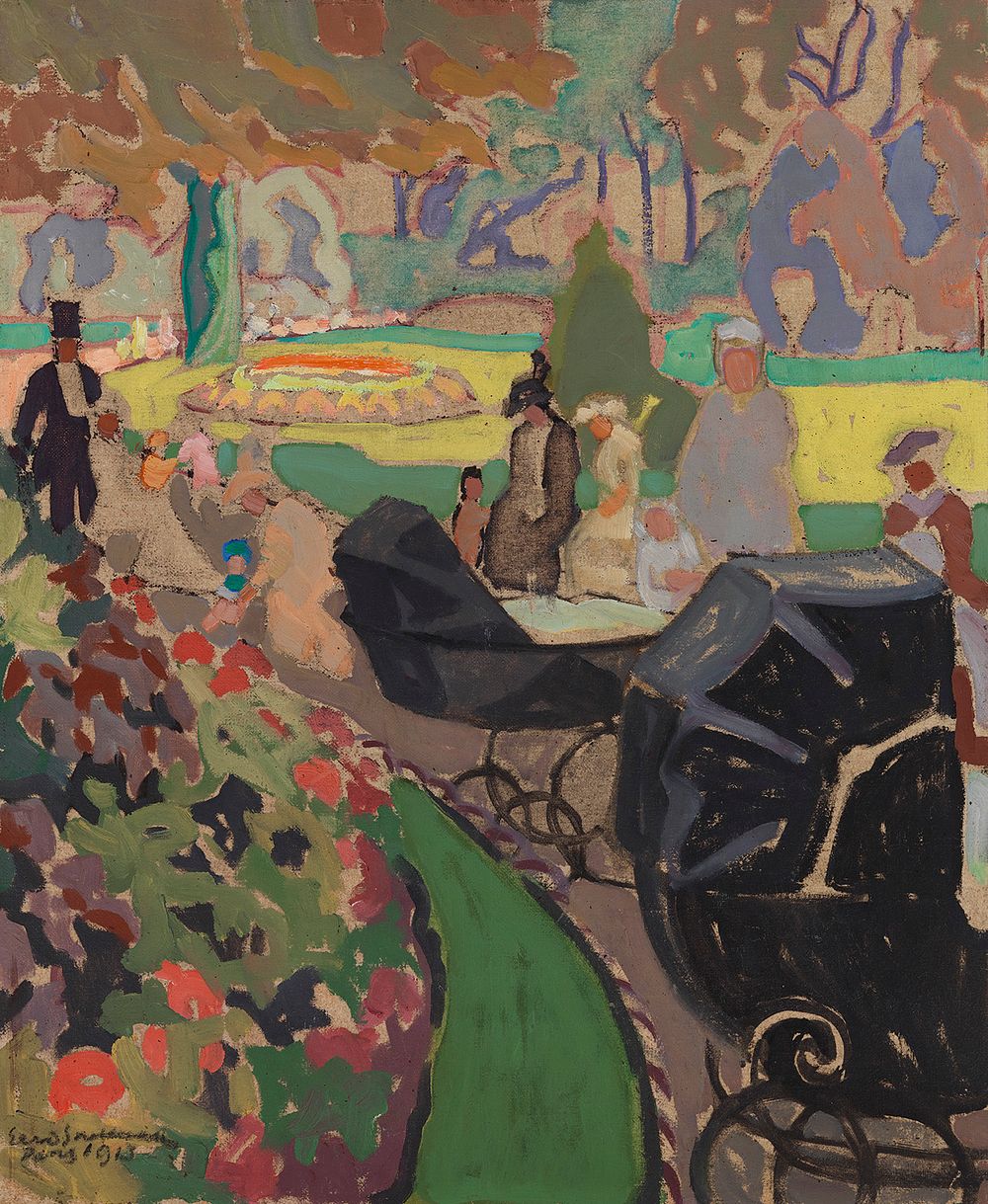 From luxembourg park, paris, 1913, Eero Snellman