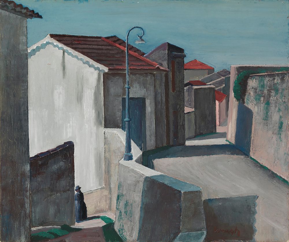 Street in cagnes, 1920 - 1923, Carl Wargh