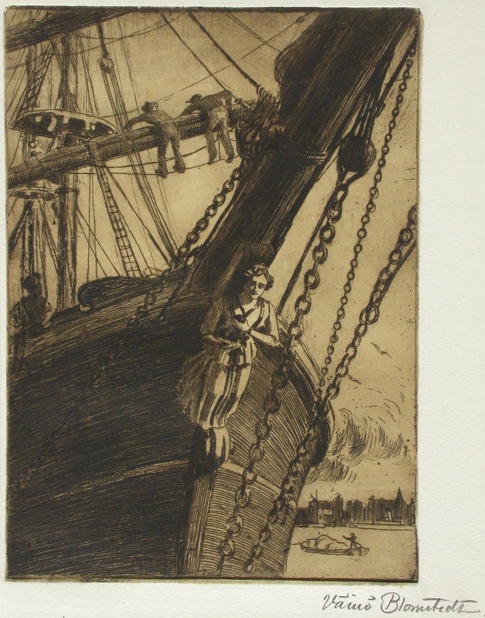 Laivan keulakuva, 1912, Väinö Blomstedt