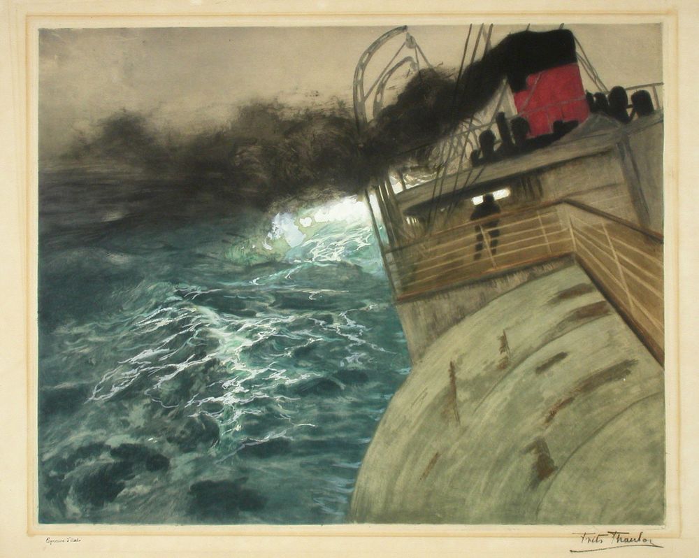 Laiva myrskyssä, Frits Thaulow