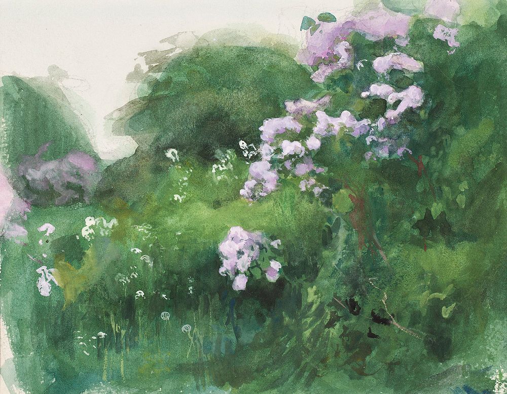 Lilac bush, 1880 - 1937, Eero Järnefelt