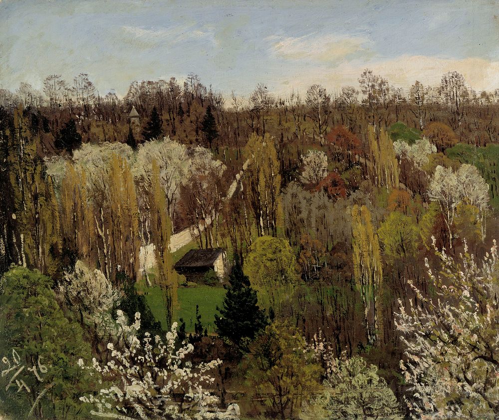 Spring landscape, 1876, Fanny Churberg