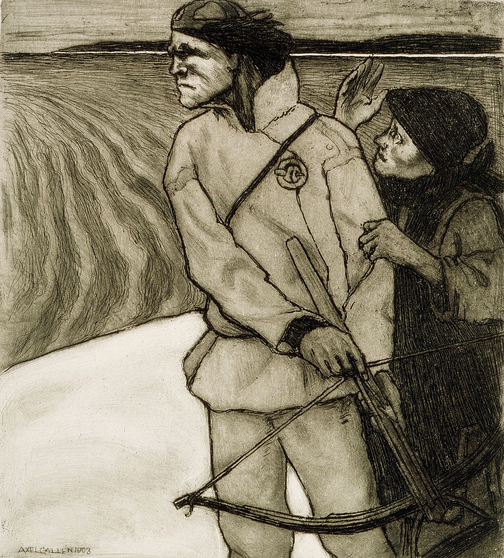Vengeance of joukahainen, 1903, by Akseli Gallen-Kallela