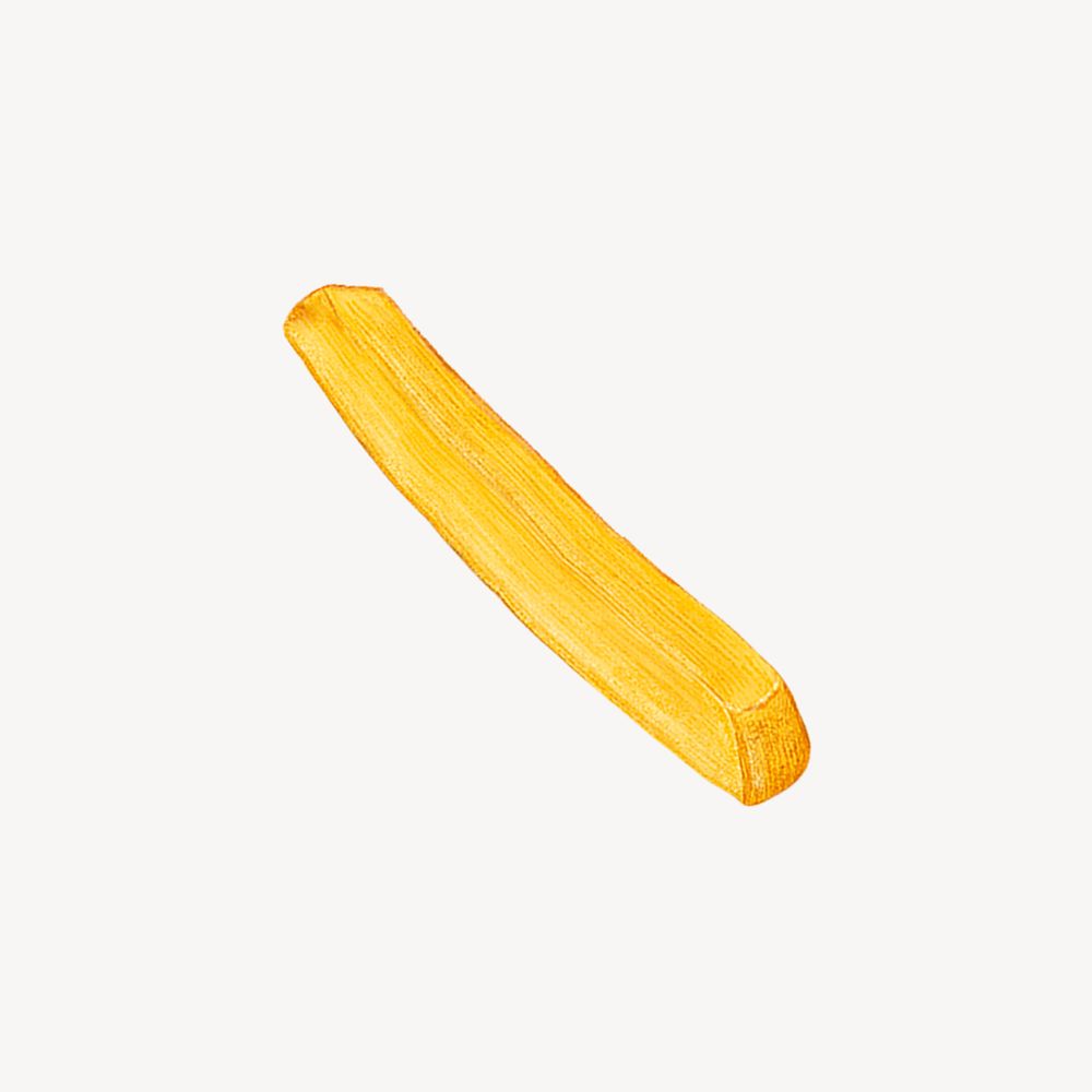 French fries illustration, food design