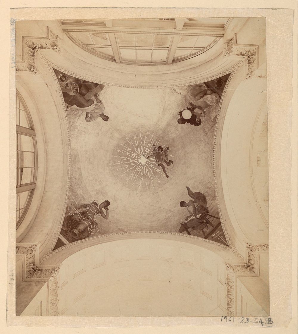 Mural Decoration, Dome of the Manufactures and Liberal Arts Building, World's Columbian Exposition, Chicago, J Carroll…