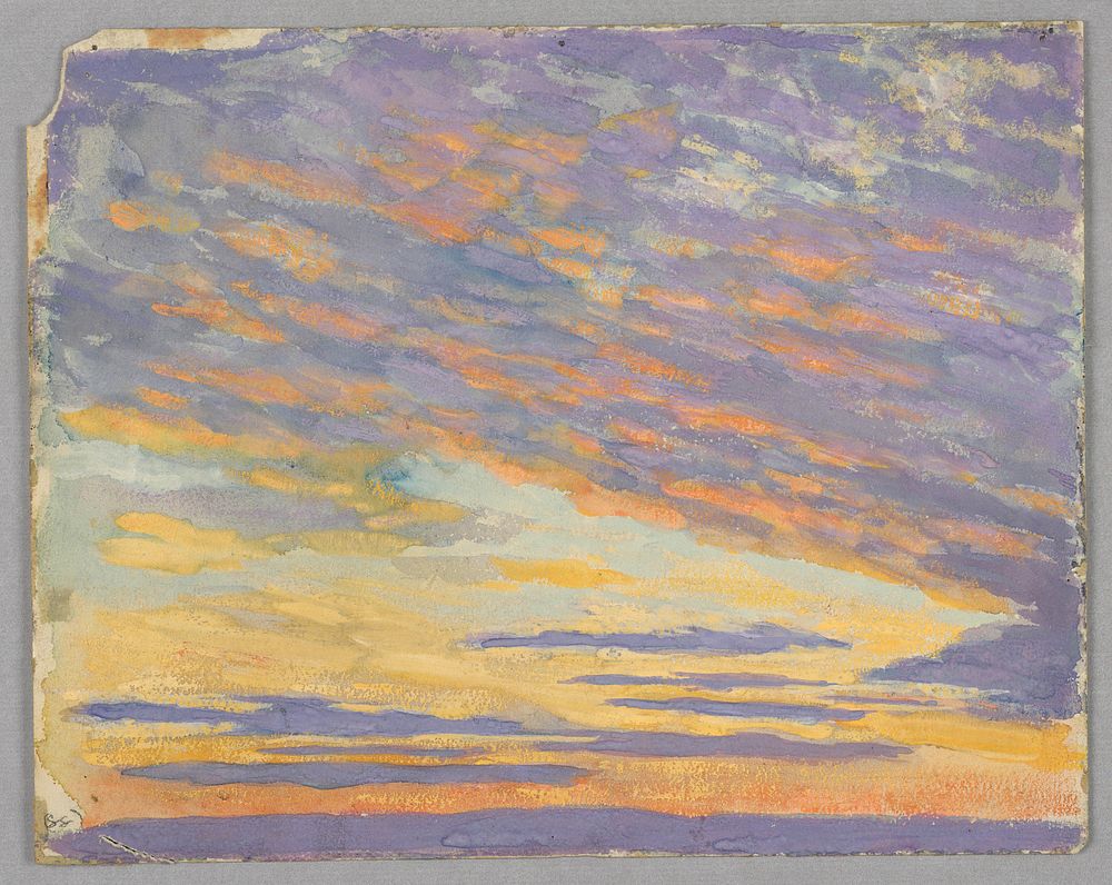 Study of clouds, Rome, Italy, Francis Augustus Lathrop
