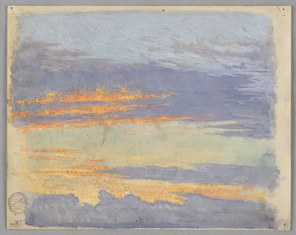 Study of clouds, Rome, Italy, Francis Augustus Lathrop