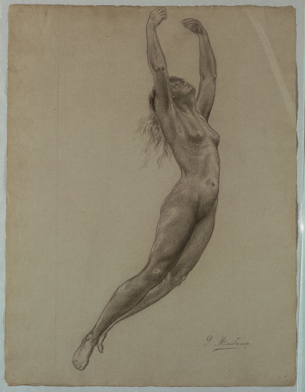 Nude woman leaping, Pietro Montana