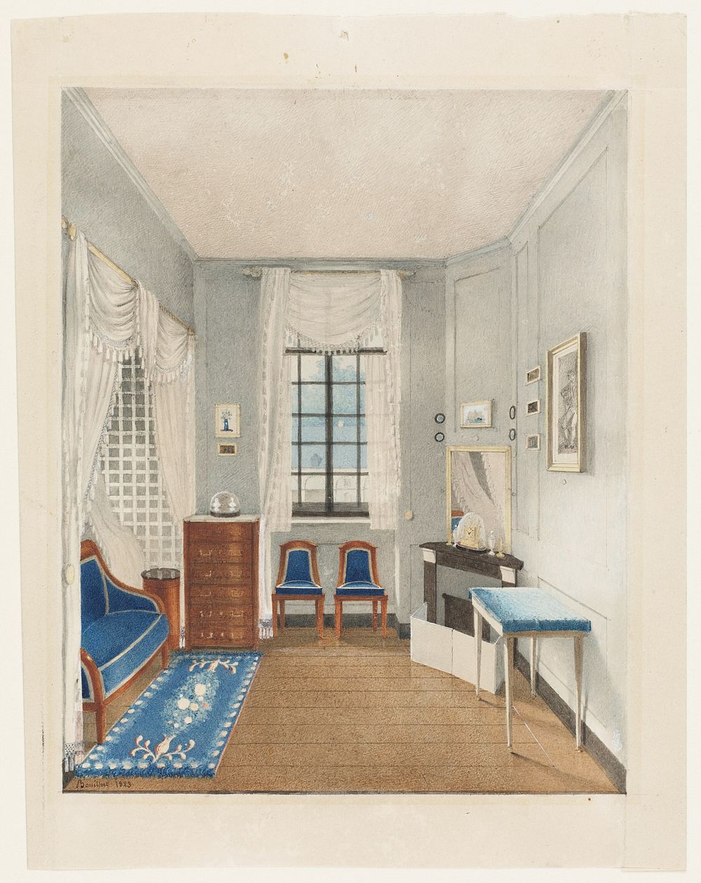 A French Restoration Bedroom, Bouilhet