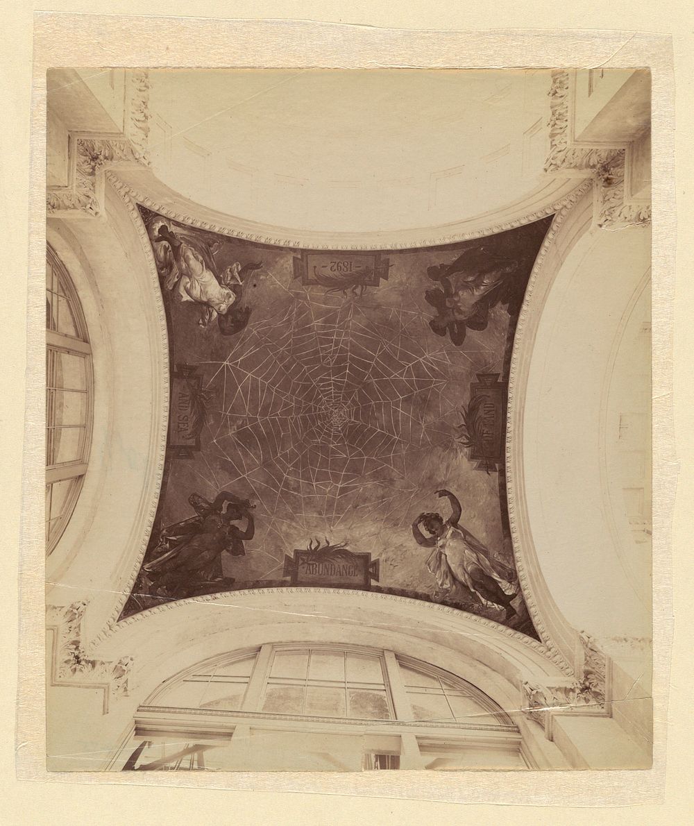 Mural Decoration, Dome of the Manufactures and Liberal Arts Building, World's Columbian Exposition, Chicago, Walter Shirlaw