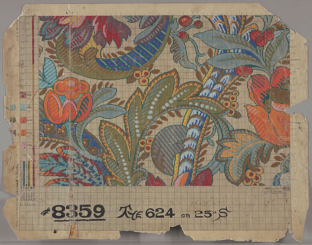 Mise-en-Carte for Textile, No. 8359, Robert M. Davidson
