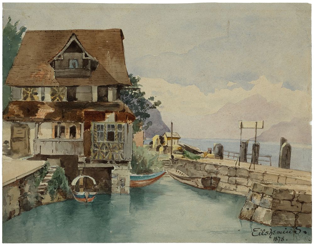 House On Canal, Louis Eilshemius