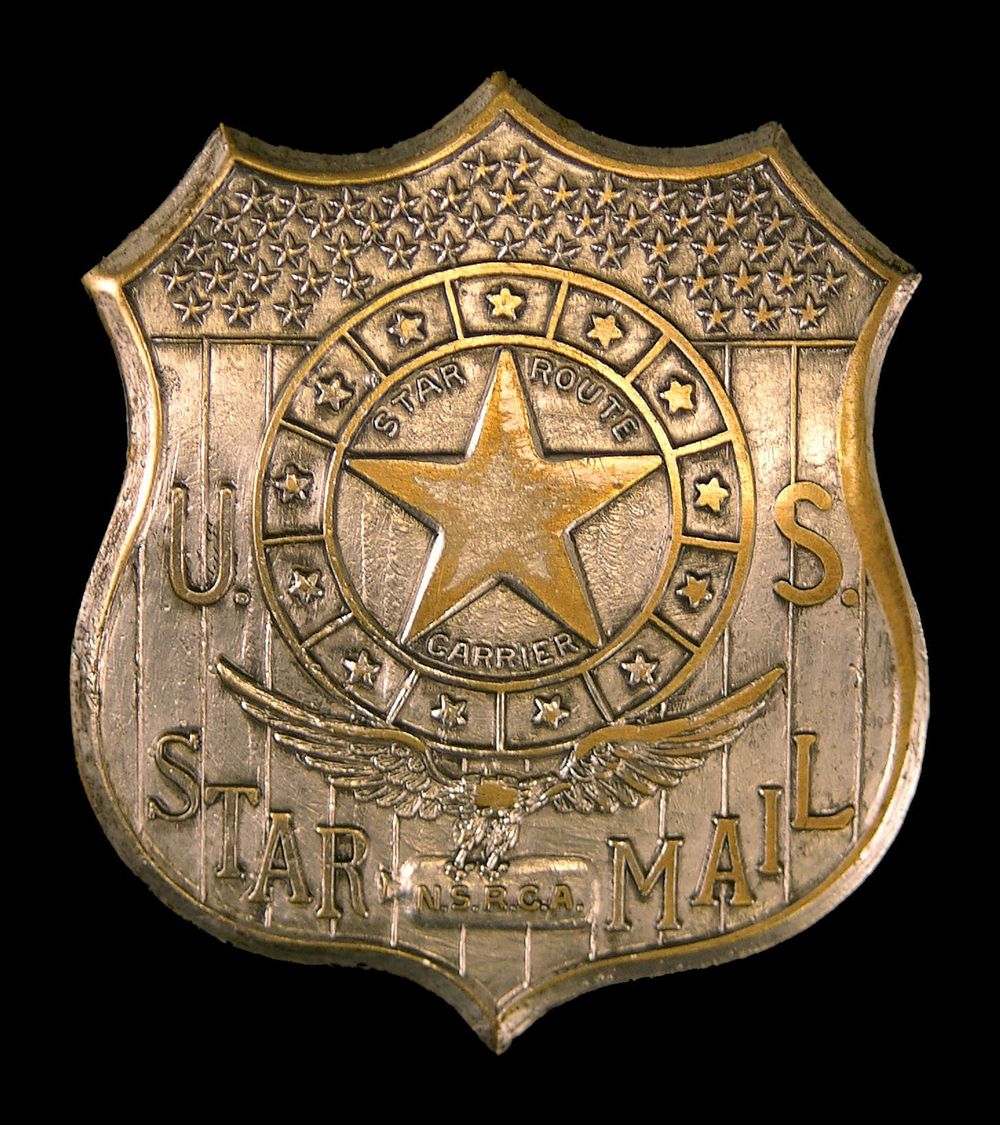National Star Route Carriers' Association chest badge