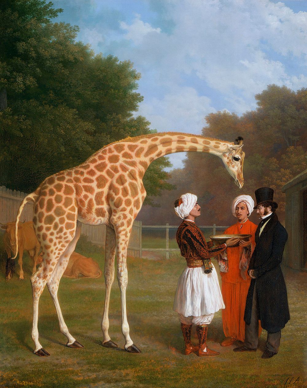 The nubian giraffe (1827) by Jacques-Laurent Agasse