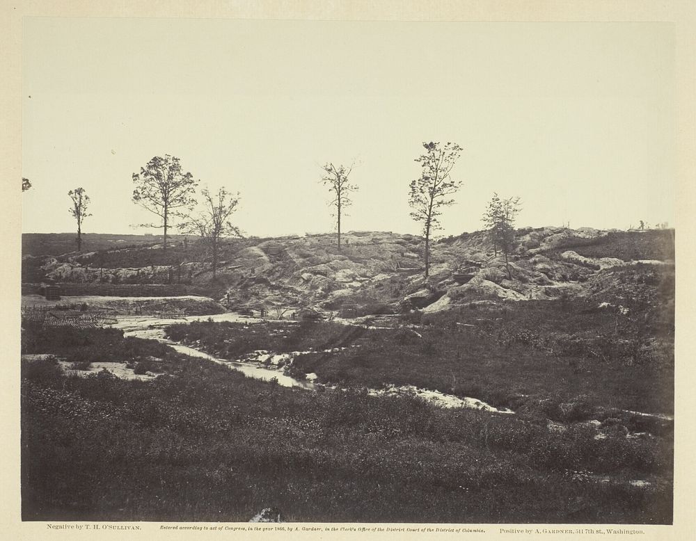 Interior View of the Confederate Line by Timothy O'Sullivan