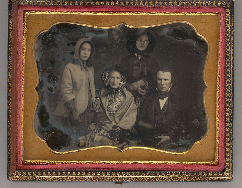 Untitled (Portrait of Three Woman and a Man) by Unknown Maker